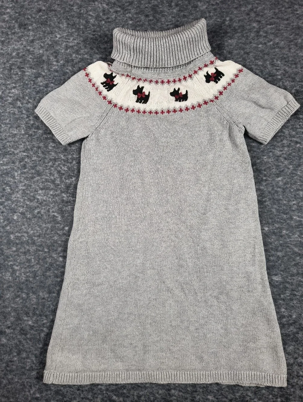 Gymboree sweater dress with Scotty dogs, girl's 5